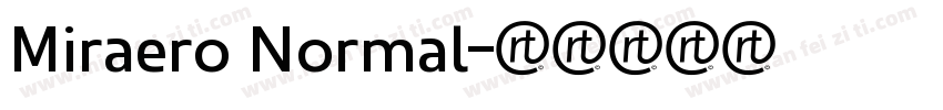 Miraero Normal字体转换